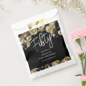 ブラック金ゴールド50誕生日 フェイバーバッグ (封をした状態)