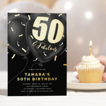 ブラック金ゴールド50thバースデーパーティー