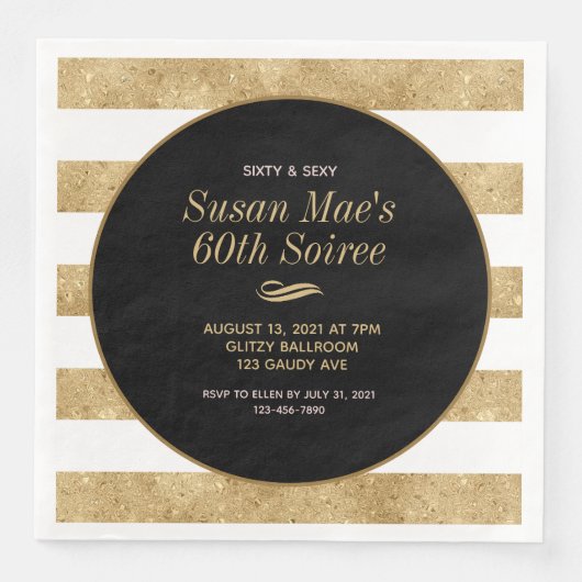 ブラック金ゴールド60th誕生日パーティー (正面)