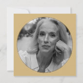 ブラック金ゴールド60th誕生日パーティー 招待状 (裏面)