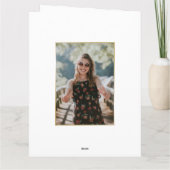 ブラック金ゴールド90番目の誕生日カード カード (裏面)