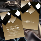 ブラック金ゴールド95thカクテルバースデーパーティー 招待状