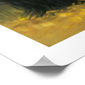 ブラック金ゴールド-プリント ポスター (角)