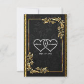 ブラック金ゴールド 出欠カード (裏面)