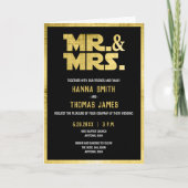 ブラック金ゴールドSFテーマズ 招待状 (正面)