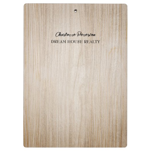 ブラック鍵&木製バックグラウンカスタムド実在エテート クリップボード (裏面)