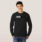 ブラック長袖2025 Tシャツ (正面フル)