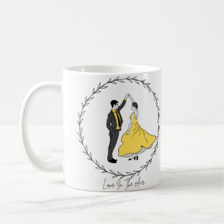 ブラック離れズIllumentary Happy結婚's Coule コーヒーマグカップ