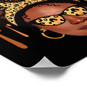 ブラック頭が切れる先生ブラック歴史月間シャツ ポスター (角)