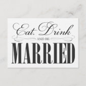 ブラック食べドリンクとビー結婚したブ |エンクロージャ エンクロージャーカード (正面)