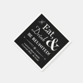 ブラック食べドリンク&ビーリユナイテッド懇親会 スタンダードカクテルナプキン (角)