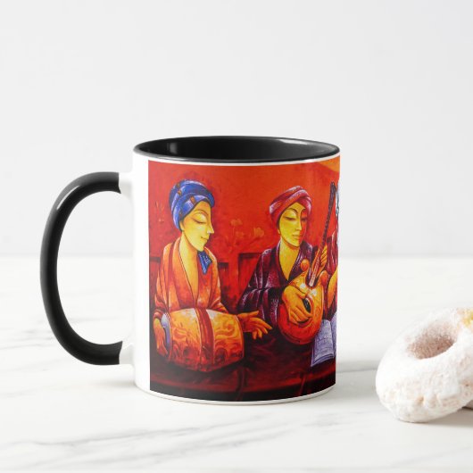 ブラック魔法カップ マグカップ (ドーナツ)