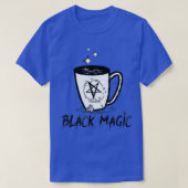 ブラック魔法コーヒーデザイン Tシャツ (デザイン正面)