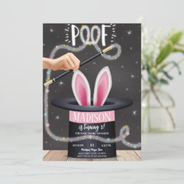 ブラック魔法ショー誕生日 招待状