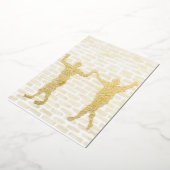 ブラック魔法ホリホックバイイェシャダンドンウッドウォールアー 箔シーズンカード (回転した状態)