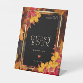 ブラック魔法ミーツ素朴ゴールデンオータムゲストブック 台座サイン (正面)