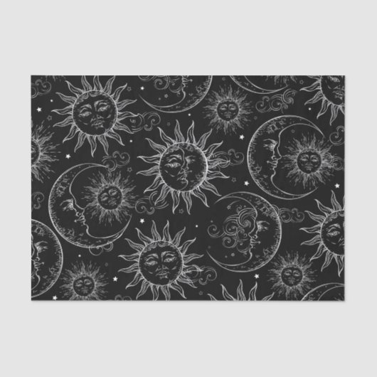 ブラック魔法ヴィンテージ天空の太陽ムーンスターズ 薄葉紙 (正面)
