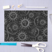 ブラック魔法ヴィンテージ天空の太陽ムーンスターズ 薄葉紙 (クラフト)