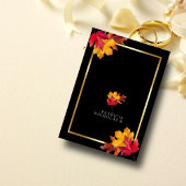 ブラック魔法素朴ミートゴールデン結婚秋 出欠カード