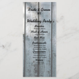 ブラック魚釣りラバーズウッド結婚式 プログラム