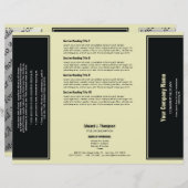 ブラック黄シンプル色のパ縁どラフ (正面/裏面)