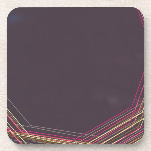 ブラック0900抽象芸術・アート コースター (正面)