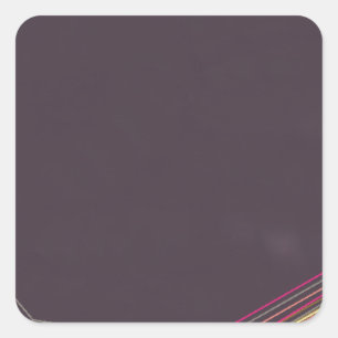 ブラック0900抽象芸術・アート スクエアシール