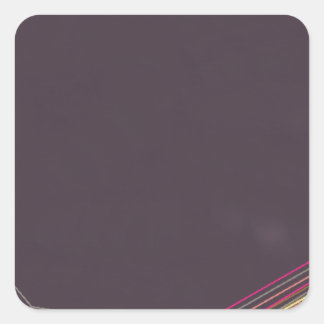 ブラック0900抽象芸術・アート スクエアシール