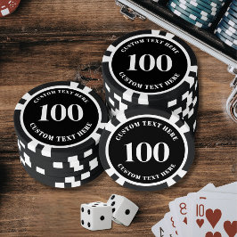 ブラック100番 ポーカーチップ