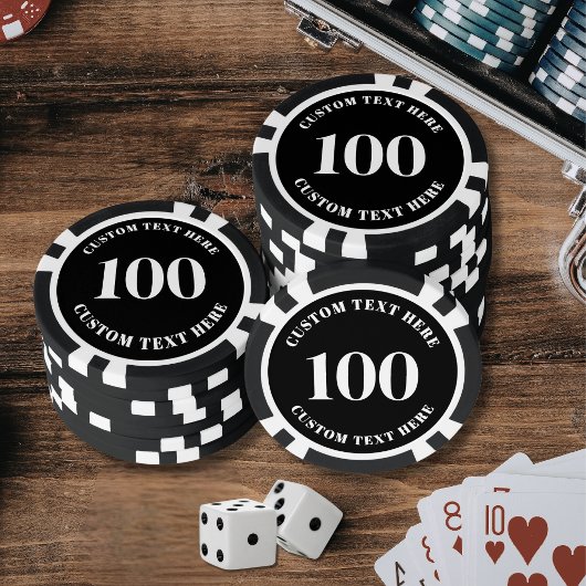 ブラック100番 ポーカーチップ