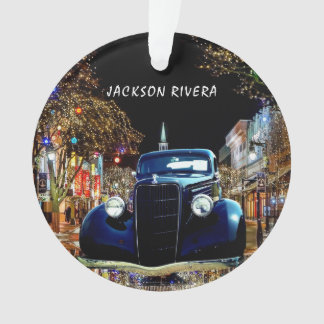 ブラック1930年セダンクリスマス オーナメント