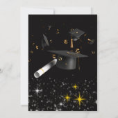 ブラック2人卒業生ダブル卒業パーティー2025 招待状 (裏面)