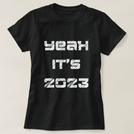 ブラック2023女性Tシャツ Tシャツ (デザイン正面)