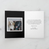 ブラック2025はっきりしたタイポグラフィ年賀写真 シーズンカード (内部)