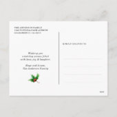 ブラック3フォトコラージュ書道 シーズンポストカード (裏面)