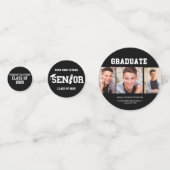 ブラック3写真卒業クラス2025 コンフェッティ (正面)