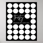 ブラック30理由We Love You誕生日記念 ポスター (正面)