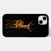 ブラック4ラグジュアリー エレガントガゼル iPhone 15 Plus Case-Mate iPhoneケース (裏面 (横))