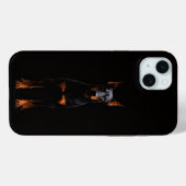ブラック4ラグジュアリー ガーディアンドーベルマン iPhone 15 Plus Case-Mate iPhoneケース (裏面 (横))