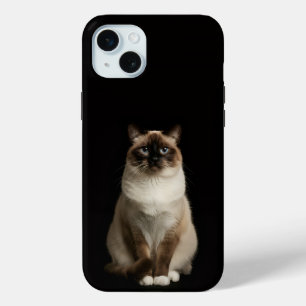 ブラック4ラグジュアリー ビルマ猫 iPhone 15 Plus Miniケース