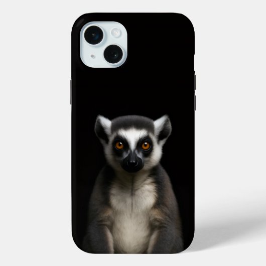 ブラック4ラグジュアリー、穏やかなワオキツネズミiPhone 15 Plus Case-Mate iPhoneケース (裏面)