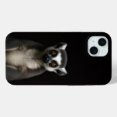 ブラック4ラグジュアリー、穏やかなワオキツネズミiPhone 15 Plus Case-Mate iPhoneケース (裏面 (横))