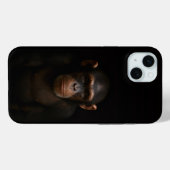 ブラック4ラグジュアリー、静かなチンパンジーiPhone 15 Plus Case-Mate iPhoneケース (裏面 (横))