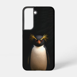 ブラック4ラグジュアリーGalaxy S22ケース、イワトビペンギン Samsung Galaxy S22ケース