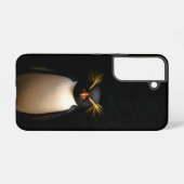 ブラック4ラグジュアリーGalaxy S22ケース、イワトビペンギン Samsung Galaxyケース (裏面横)