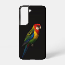 ブラック4ラグジュアリーGalaxy S22ケース、オーストラリアアカボウシインコ Samsung Galaxy S22ケース