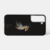 ブラック4ラグジュアリーGalaxy S22ケース、ヘビクイワシ Samsung Galaxyケース (裏面横)