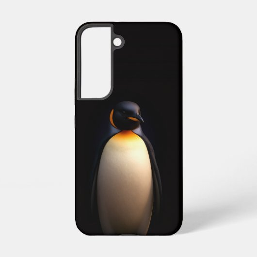 ブラック4ラグジュアリーGalaxy S22ケース、皇帝ペンギン Samsung Galaxyケース (裏面)