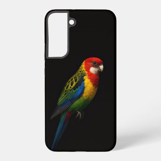 ブラック4ラグジュアリーGalaxy S22+ケース、ワキアカインコ Samsung Galaxyケース (裏面)