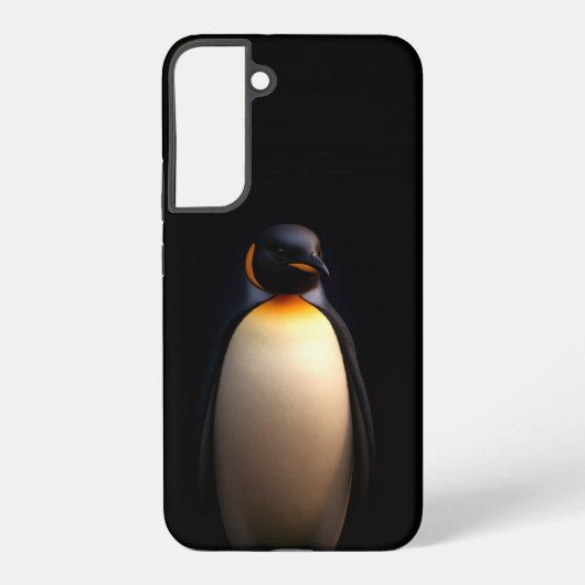 ブラック4ラグジュアリーGalaxy S22+ケース、皇帝ペンギン Samsung Galaxyケース (裏面)
